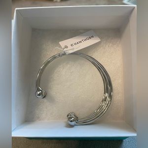 New With Tag Silver Layered Cuff Bracelet
